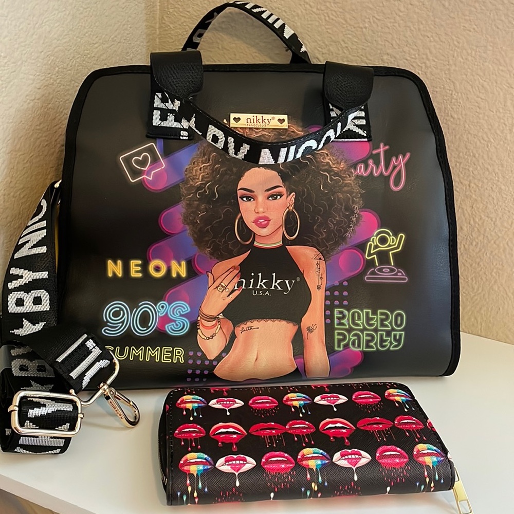 2 piece Nikky by Nicole Lee handbag + wallet